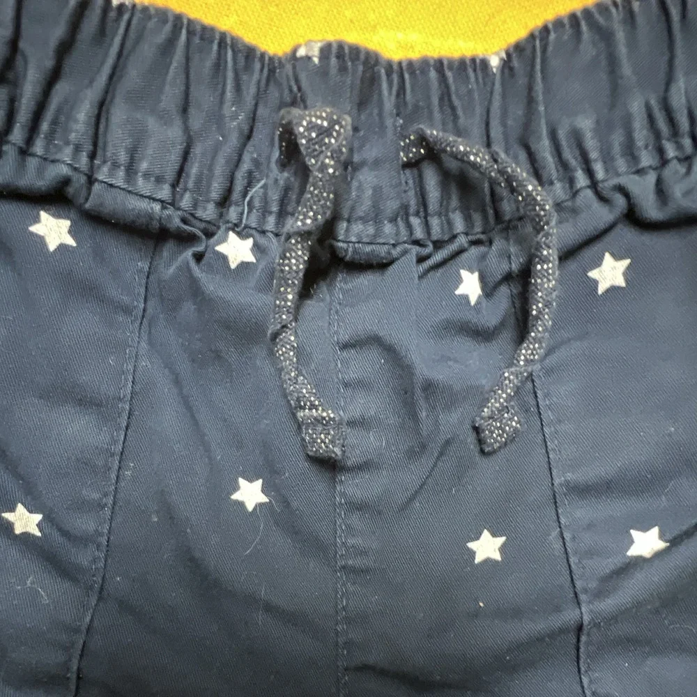 Carter'sBoys StarPrint Blue/White Shorts 4/5 Elastic WaistDrawstring Cotton 39.1